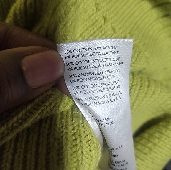 Free People Easy Street Dolmain Cropped Green Sweater. Xl - Picture 5 of 6